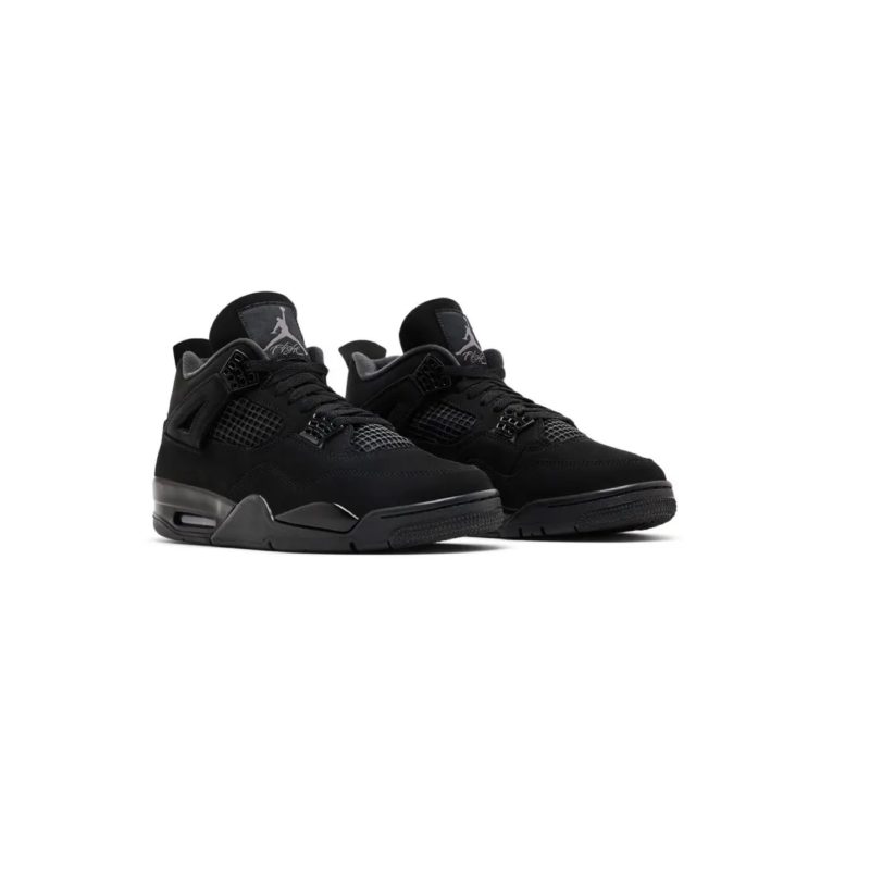 Jordan 4 Retro Triple Black High-Top Sneakers